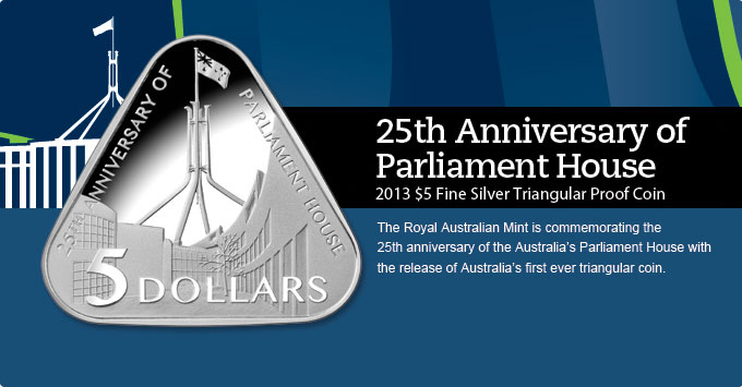 Parliament House Triangular Coin